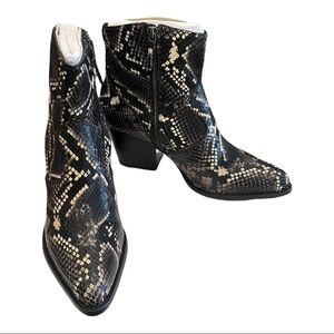 Johnston & Murphy - Size 9 - Sheepskin Snakeprint Boot - NWT!